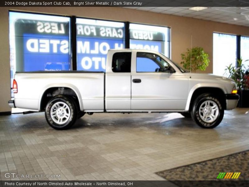 Bright Silver Metallic / Dark Slate Gray 2004 Dodge Dakota Sport Club Cab