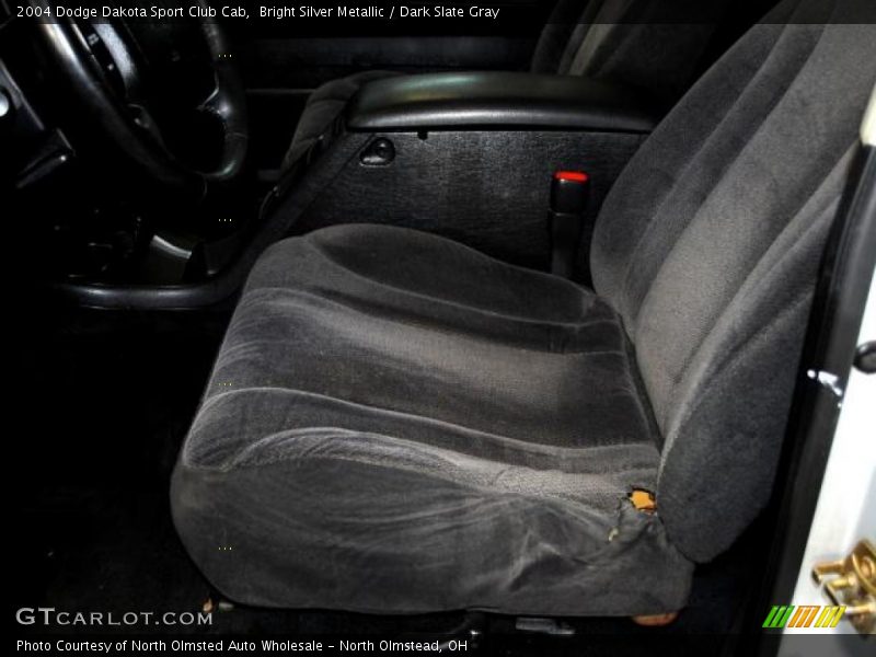 Bright Silver Metallic / Dark Slate Gray 2004 Dodge Dakota Sport Club Cab