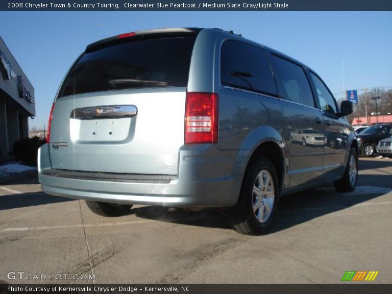 Clearwater Blue Pearlcoat / Medium Slate Gray/Light Shale 2008 Chrysler Town & Country Touring