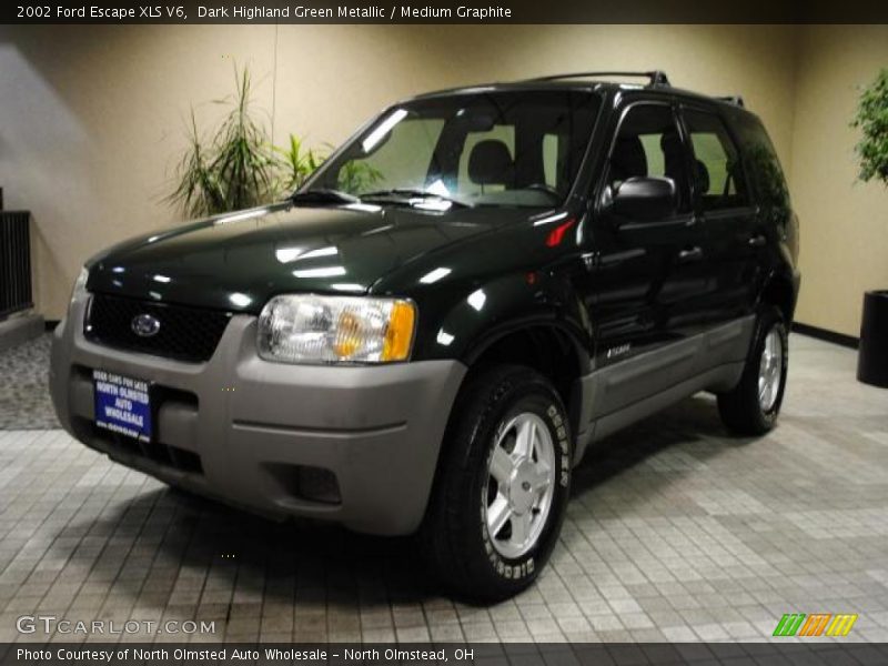 Dark Highland Green Metallic / Medium Graphite 2002 Ford Escape XLS V6