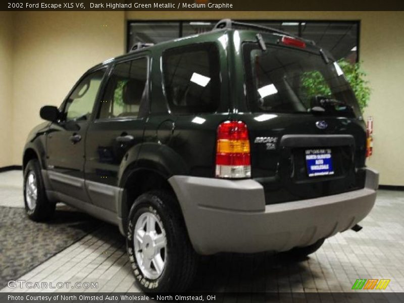Dark Highland Green Metallic / Medium Graphite 2002 Ford Escape XLS V6