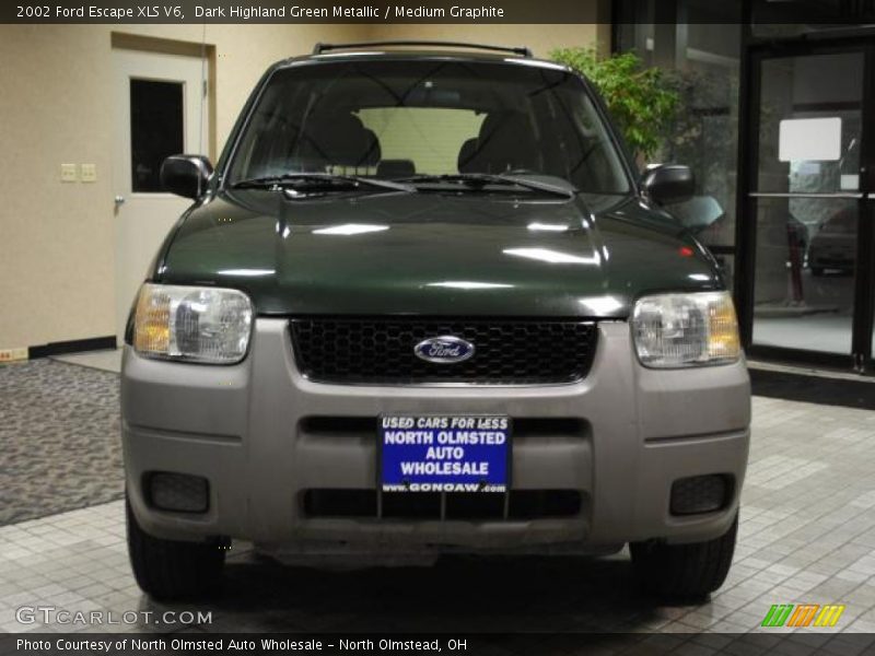 Dark Highland Green Metallic / Medium Graphite 2002 Ford Escape XLS V6