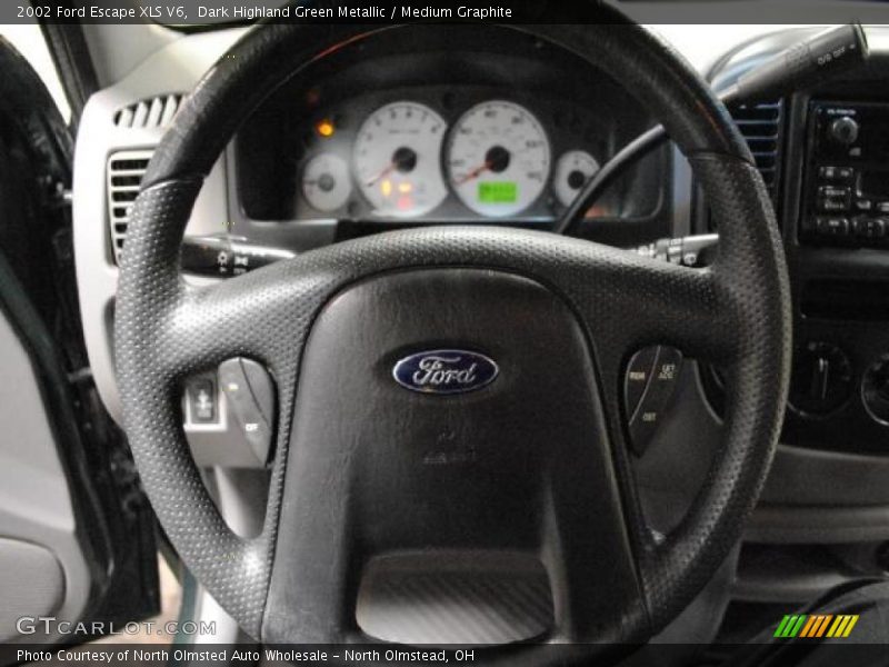 Dark Highland Green Metallic / Medium Graphite 2002 Ford Escape XLS V6