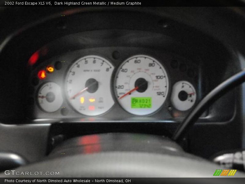 Dark Highland Green Metallic / Medium Graphite 2002 Ford Escape XLS V6