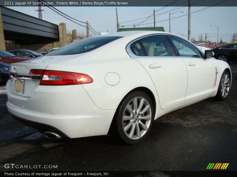 Polaris White / Barley Beige/Truffle Brown 2011 Jaguar XF Sport Sedan