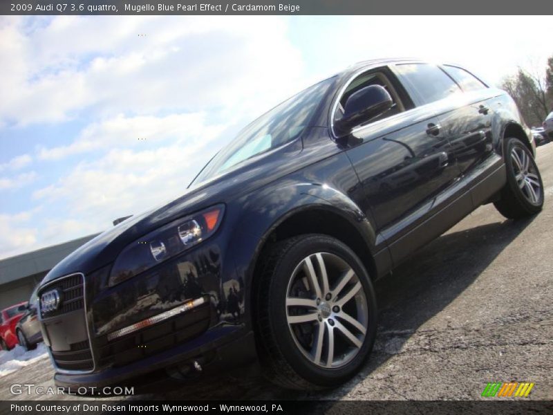 Mugello Blue Pearl Effect / Cardamom Beige 2009 Audi Q7 3.6 quattro