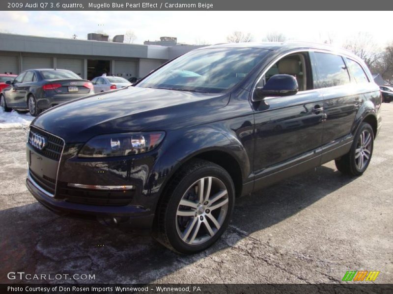 Mugello Blue Pearl Effect / Cardamom Beige 2009 Audi Q7 3.6 quattro