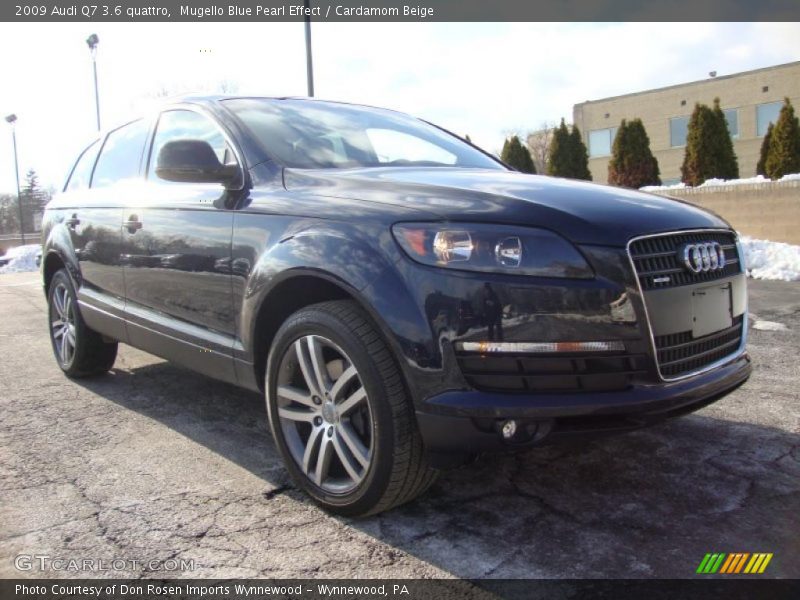 Mugello Blue Pearl Effect / Cardamom Beige 2009 Audi Q7 3.6 quattro