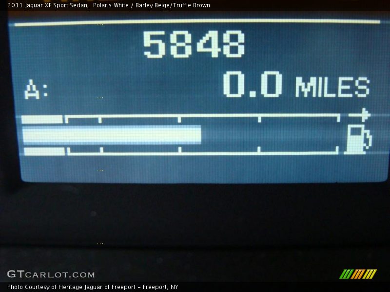 Polaris White / Barley Beige/Truffle Brown 2011 Jaguar XF Sport Sedan