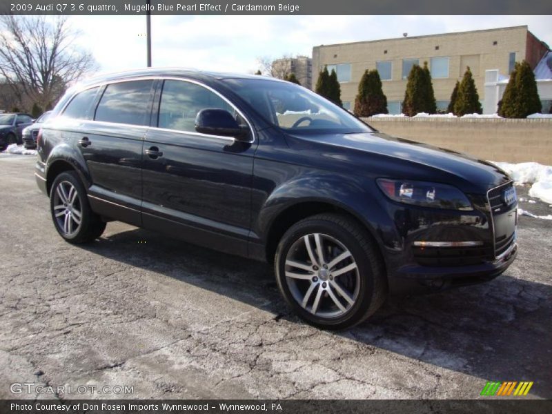 Mugello Blue Pearl Effect / Cardamom Beige 2009 Audi Q7 3.6 quattro