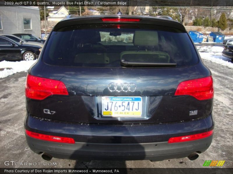 Mugello Blue Pearl Effect / Cardamom Beige 2009 Audi Q7 3.6 quattro