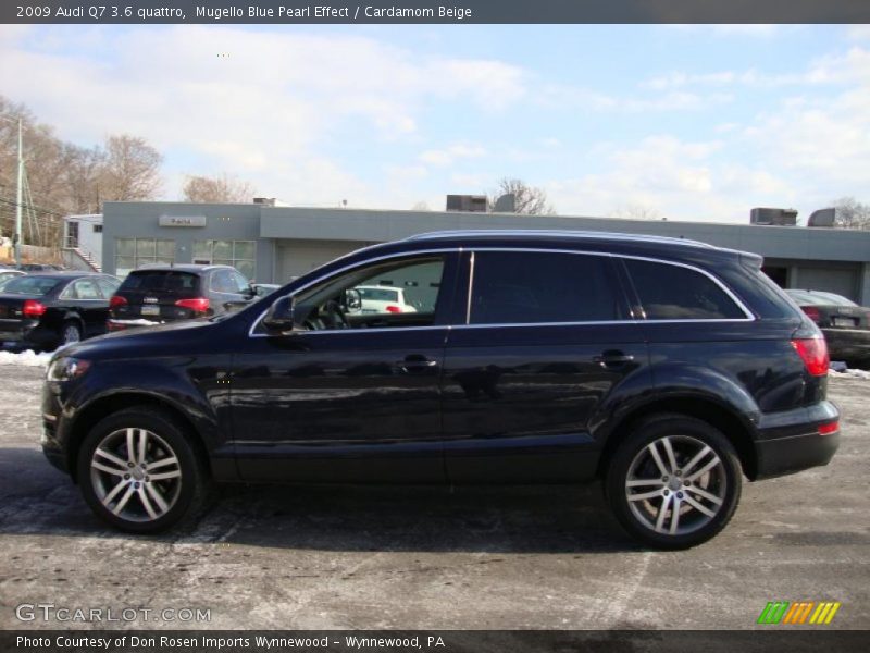 Mugello Blue Pearl Effect / Cardamom Beige 2009 Audi Q7 3.6 quattro