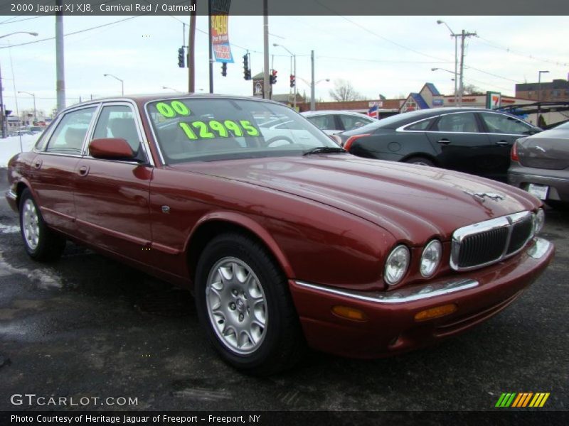 Carnival Red / Oatmeal 2000 Jaguar XJ XJ8