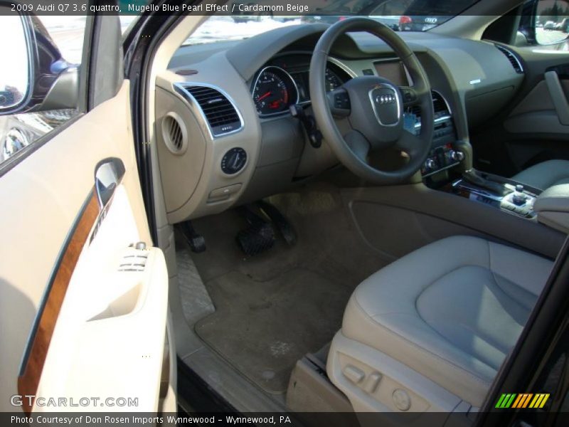 Mugello Blue Pearl Effect / Cardamom Beige 2009 Audi Q7 3.6 quattro