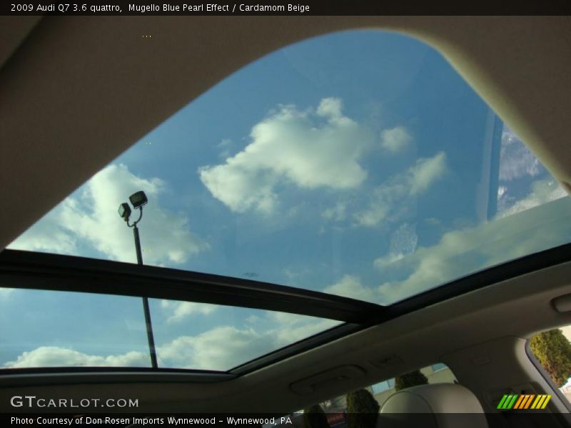 Mugello Blue Pearl Effect / Cardamom Beige 2009 Audi Q7 3.6 quattro