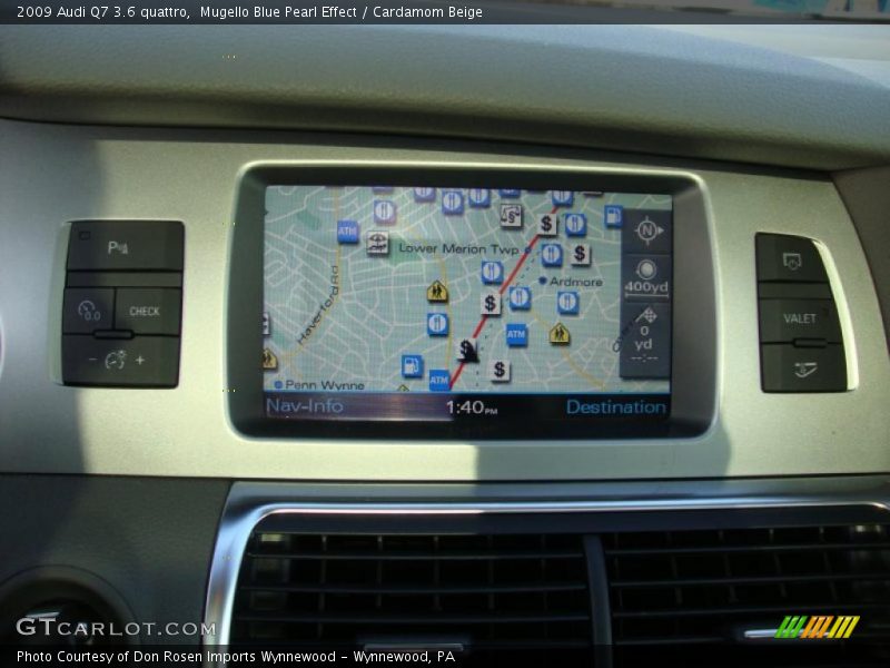 Mugello Blue Pearl Effect / Cardamom Beige 2009 Audi Q7 3.6 quattro