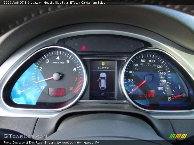Mugello Blue Pearl Effect / Cardamom Beige 2009 Audi Q7 3.6 quattro