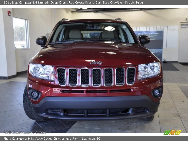 Deep Cherry Red Crystal Pearl / Dark Slate Gray/Light Pebble Beige 2011 Jeep Compass 2.4 Limited
