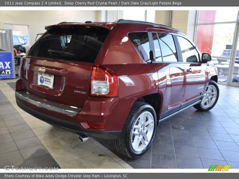 Deep Cherry Red Crystal Pearl / Dark Slate Gray/Light Pebble Beige 2011 Jeep Compass 2.4 Limited