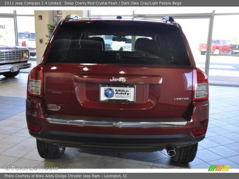Deep Cherry Red Crystal Pearl / Dark Slate Gray/Light Pebble Beige 2011 Jeep Compass 2.4 Limited