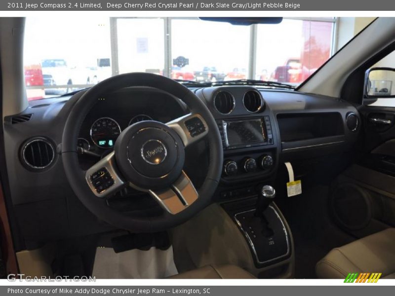 Deep Cherry Red Crystal Pearl / Dark Slate Gray/Light Pebble Beige 2011 Jeep Compass 2.4 Limited