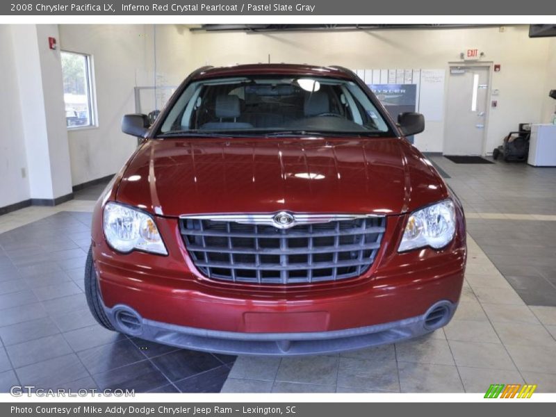 Inferno Red Crystal Pearlcoat / Pastel Slate Gray 2008 Chrysler Pacifica LX