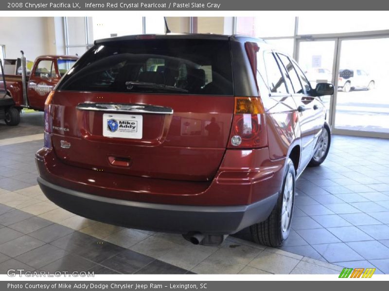 Inferno Red Crystal Pearlcoat / Pastel Slate Gray 2008 Chrysler Pacifica LX