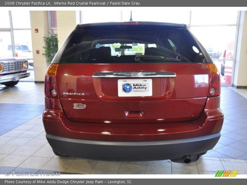 Inferno Red Crystal Pearlcoat / Pastel Slate Gray 2008 Chrysler Pacifica LX