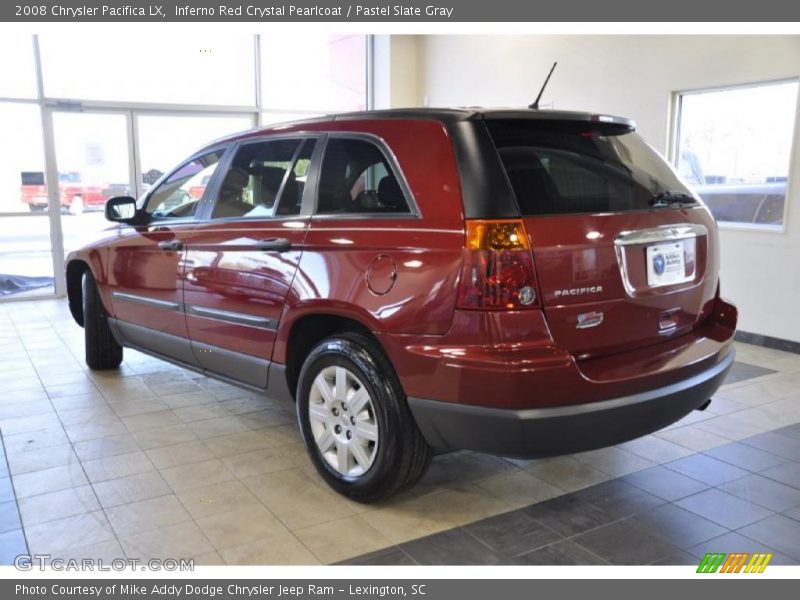 Inferno Red Crystal Pearlcoat / Pastel Slate Gray 2008 Chrysler Pacifica LX