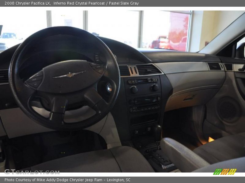 Inferno Red Crystal Pearlcoat / Pastel Slate Gray 2008 Chrysler Pacifica LX