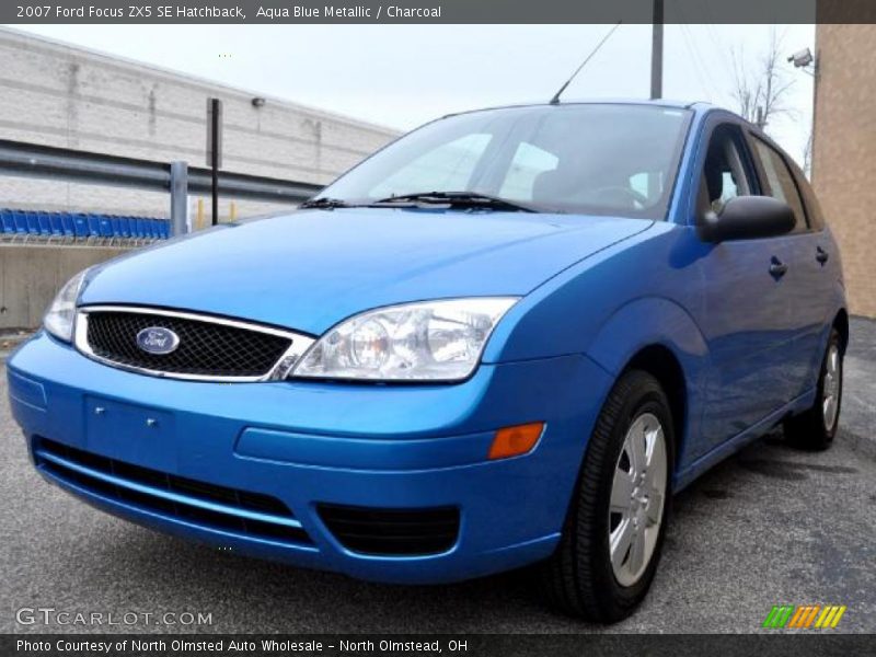 Aqua Blue Metallic / Charcoal 2007 Ford Focus ZX5 SE Hatchback