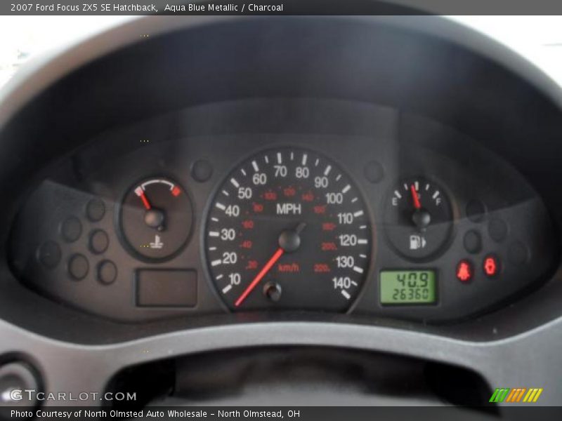 Aqua Blue Metallic / Charcoal 2007 Ford Focus ZX5 SE Hatchback