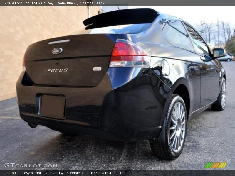 Ebony Black / Charcoal Black 2009 Ford Focus SES Coupe
