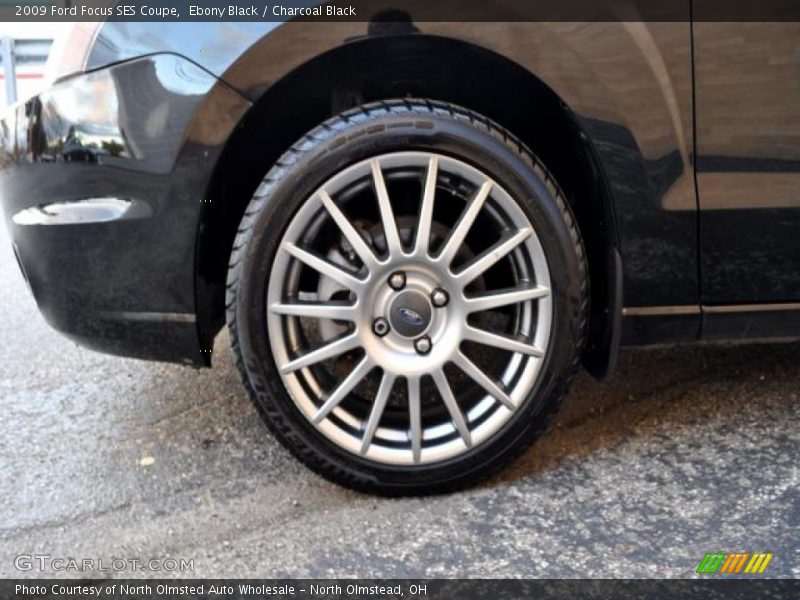 Ebony Black / Charcoal Black 2009 Ford Focus SES Coupe