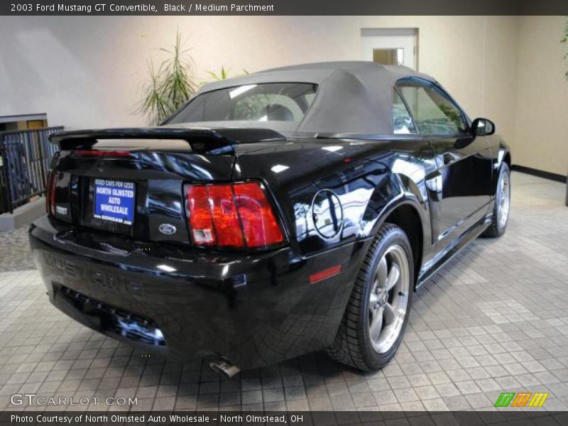 Black / Medium Parchment 2003 Ford Mustang GT Convertible