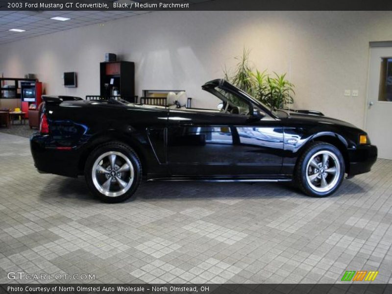Black / Medium Parchment 2003 Ford Mustang GT Convertible