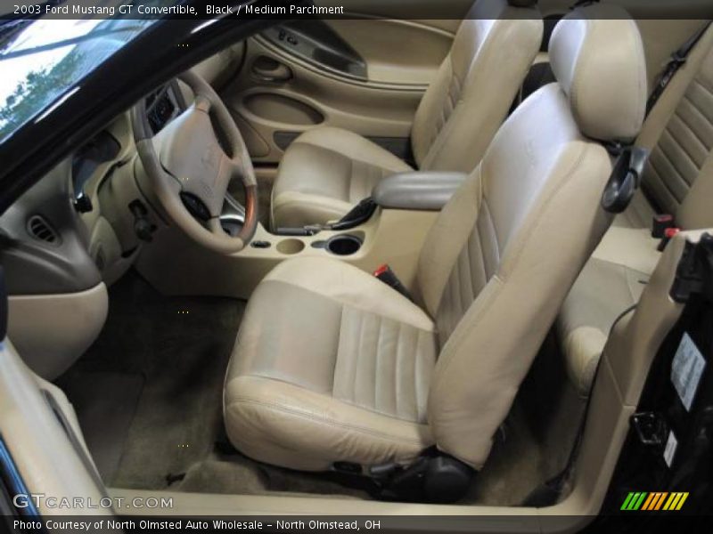 Black / Medium Parchment 2003 Ford Mustang GT Convertible