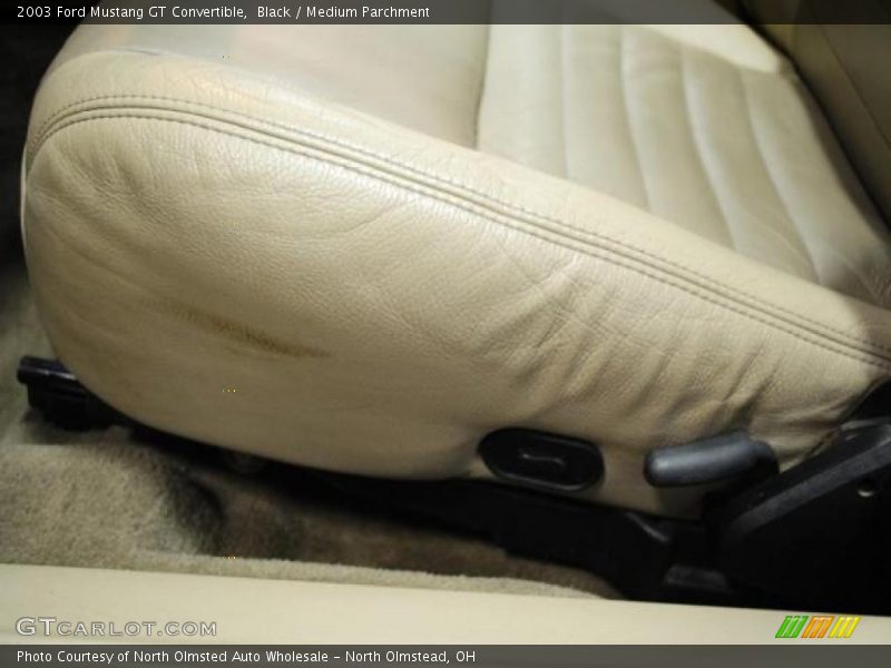 Black / Medium Parchment 2003 Ford Mustang GT Convertible