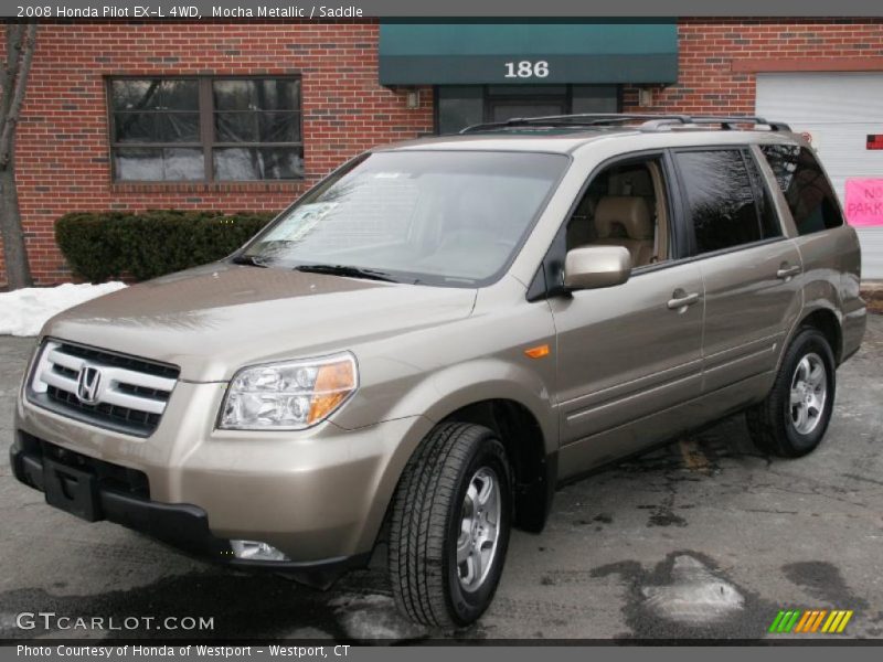 Mocha Metallic / Saddle 2008 Honda Pilot EX-L 4WD