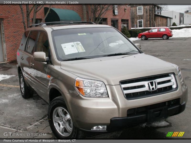 Mocha Metallic / Saddle 2008 Honda Pilot EX-L 4WD