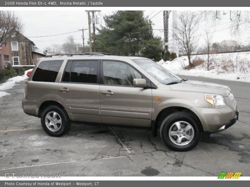 Mocha Metallic / Saddle 2008 Honda Pilot EX-L 4WD