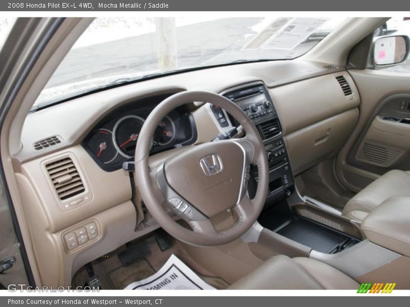 Mocha Metallic / Saddle 2008 Honda Pilot EX-L 4WD