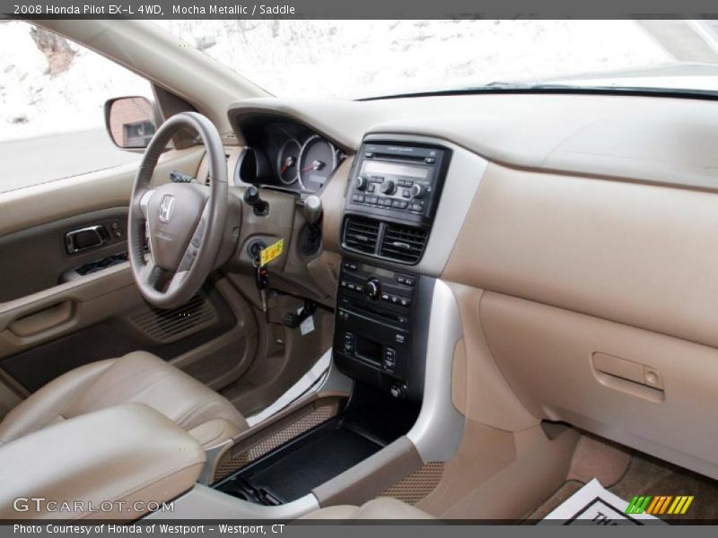 Mocha Metallic / Saddle 2008 Honda Pilot EX-L 4WD