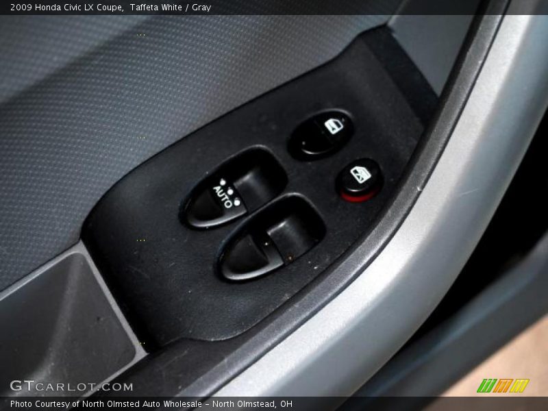 Taffeta White / Gray 2009 Honda Civic LX Coupe
