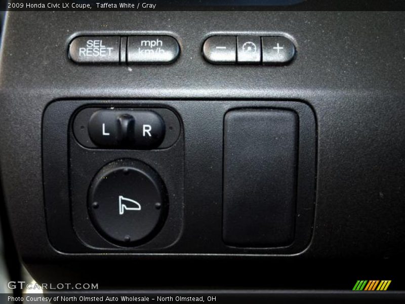 Taffeta White / Gray 2009 Honda Civic LX Coupe