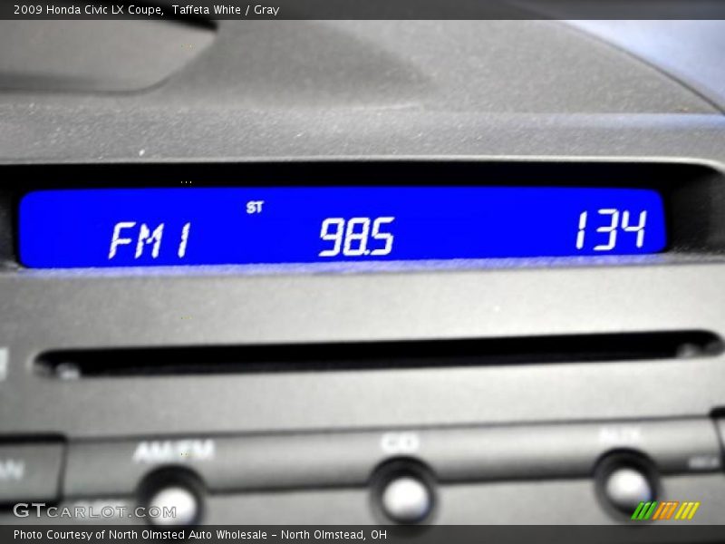 Taffeta White / Gray 2009 Honda Civic LX Coupe