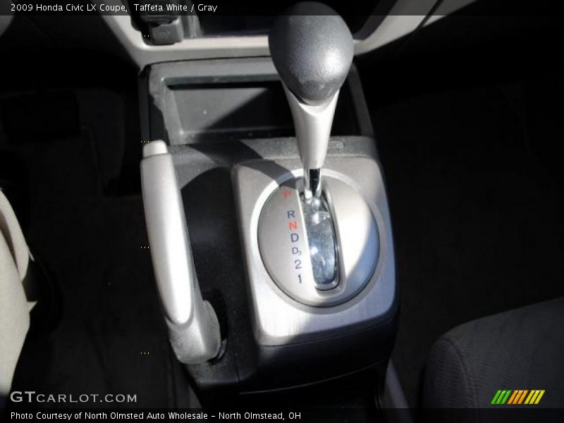 Taffeta White / Gray 2009 Honda Civic LX Coupe