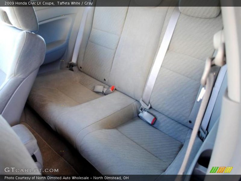 Taffeta White / Gray 2009 Honda Civic LX Coupe