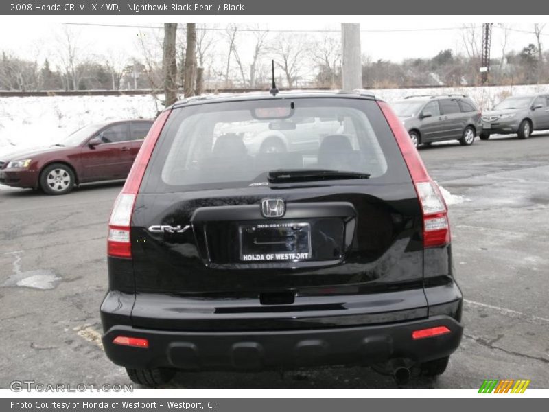 Nighthawk Black Pearl / Black 2008 Honda CR-V LX 4WD