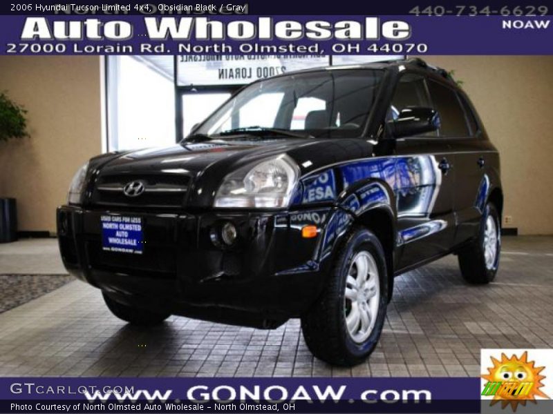 Obsidian Black / Gray 2006 Hyundai Tucson Limited 4x4
